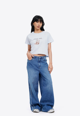 Áo Thun Nữ tay Ngắn In Họa Tiết