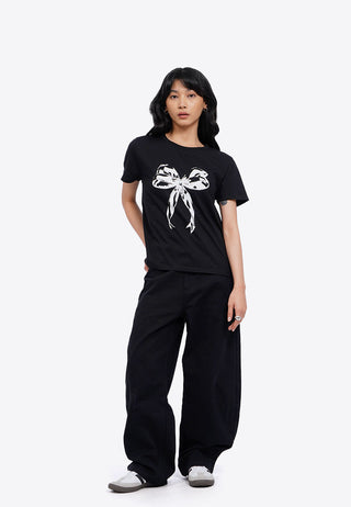 Áo Thun Nữ tay Ngắn In Họa Tiết