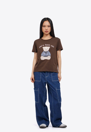 Áo Thun Nữ tay Ngắn In Họa Tiết