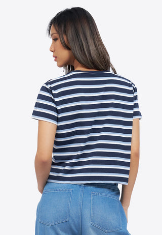 Áo Thun Ngắn Tay Kẻ Ngang