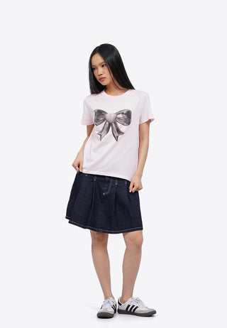 Áo Thun Nữ tay Ngắn In Họa Tiết