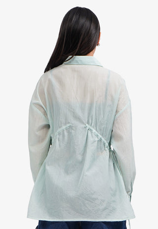 Áo Sơ Mi Xuyên Thấu Oversize