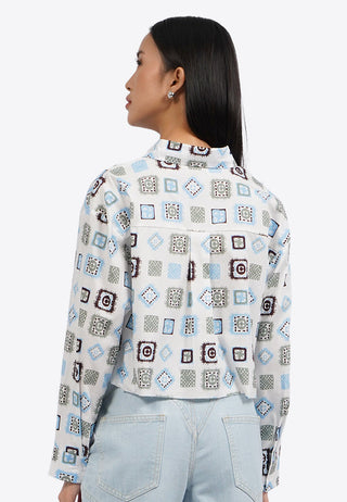 Áo Sơ Mi Dài Tay Dáng Crop