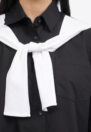 Áo Sơ Mi Kiểu Dài Tay Có Thắt Kiểu