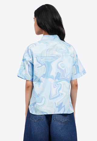 Áo Sơ Mi Ngắn Tay In Họa Tiết