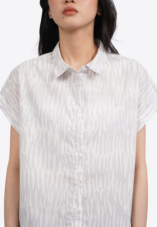 Áo Sơ Mi Ngắn Tay In Họa Tiết