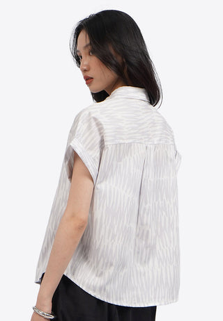 Áo Sơ Mi Ngắn Tay In Họa Tiết