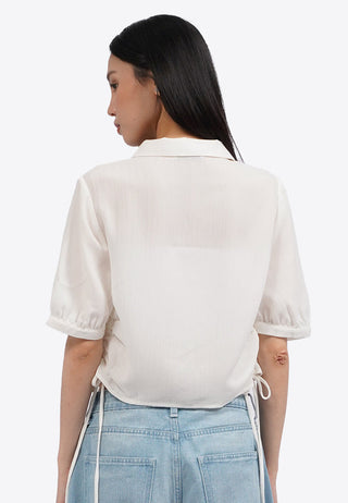 Áo Sơ Mi Xếp Nếp Bên Hông