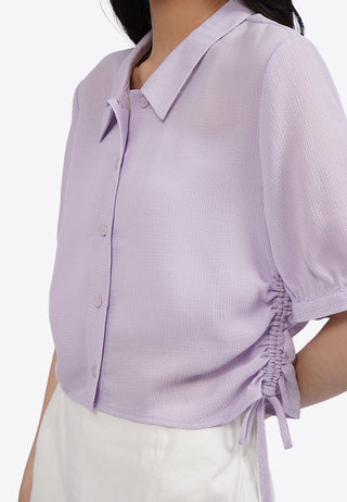 Áo Sơ Mi Xếp Nếp Bên Hông