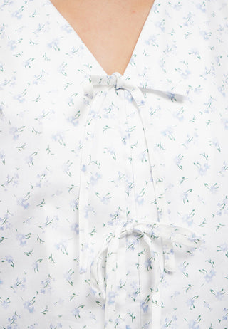 Áo Sơ Mi Tay Phồng Cột Nơ