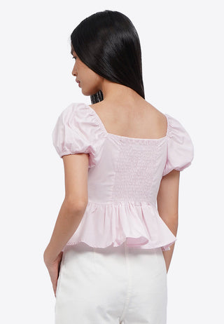 Áo Babydoll Cổ Tròn Tay Ngắn