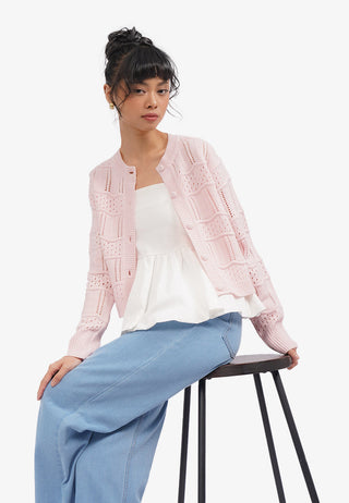 Colorbox Áo Cardigan Chi Tiết Lượn Sóng