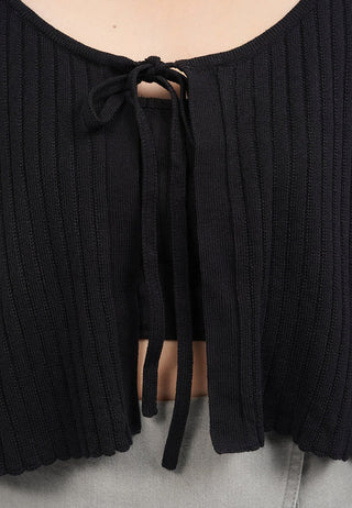 Áo Cardigan Cột Nơ