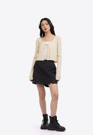 Áo Cardigan Cột Nơ