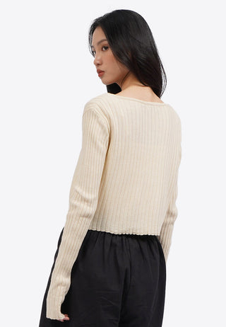 Áo Cardigan Cột Nơ