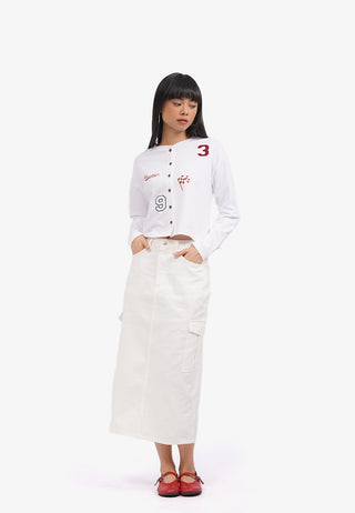 Áo Khoác Vải Đính Hình