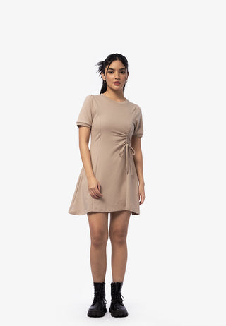 Váy Mini Dress Rút Dây Bên Eo