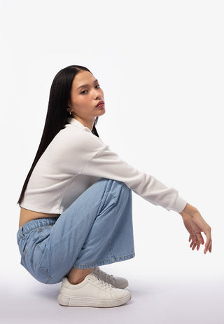 Quần Denim Lưng Thun