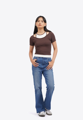 Quần Denim Ống Loe