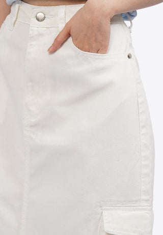 Chân Váy Denim Túi Hộp