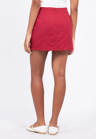 Chân Váy Mini Viền Ziczac