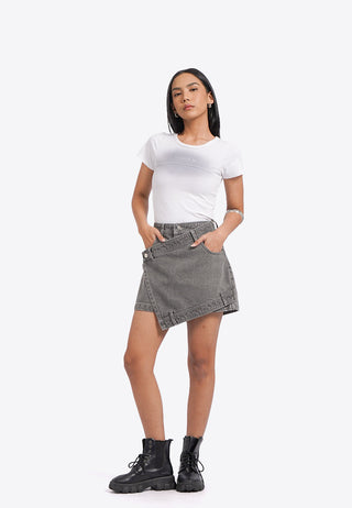 Quần Short Denim Giả Váy