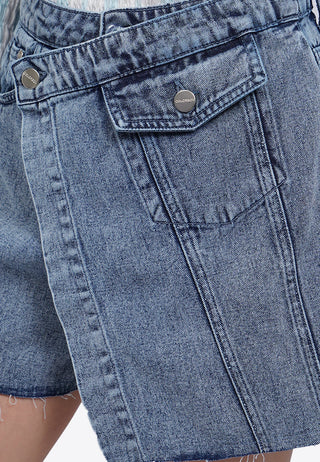 Quần Short Denim Giả Váy