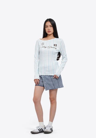 Quần Short Denim Giả Váy