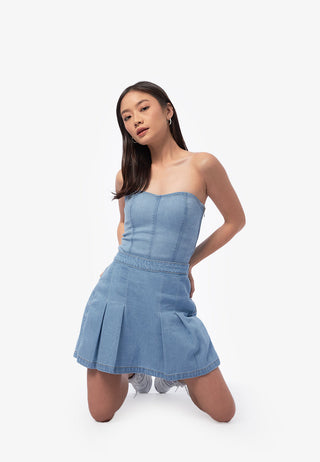 Quần Short Denim giả váy