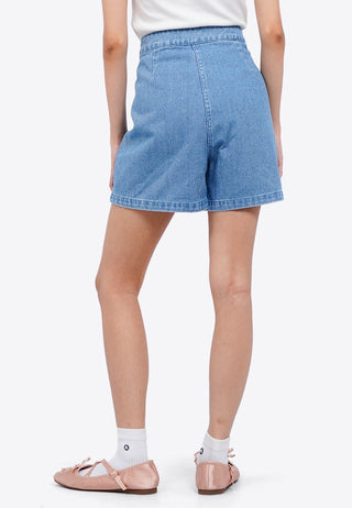 Quần Short Denim Giả Váy