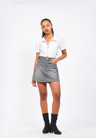 Quần Short Denim Giả Váy