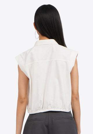 Áo Sơ Mi Sát Nách Có Thắt Eo