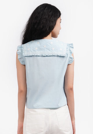 Áo Sơ Mi Peter Pan Sát Nách