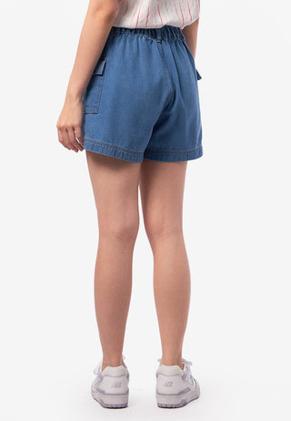 Quần Short Denim Túi Hộp