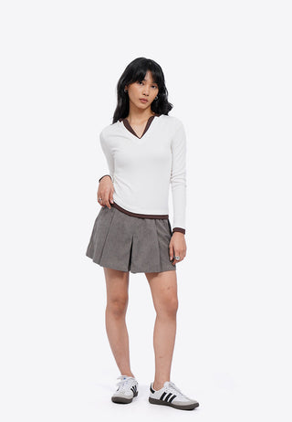Quần Short Xếp Ly Vải Nhung