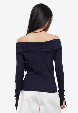 Áo Dệt Kim Trễ Vai