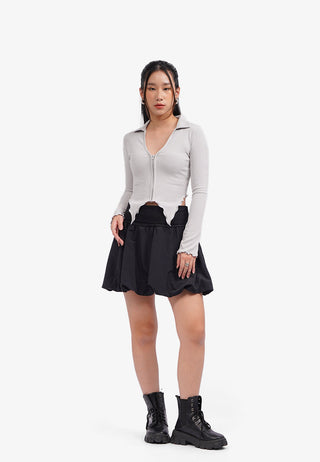 Áo Thun Dài Tay Xẻ Eo