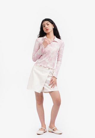 Áo Thun Dài Tay Cổ Polo Có Cúc