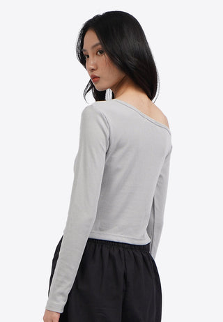 Áo Thun Dài Tay Lệch Vai