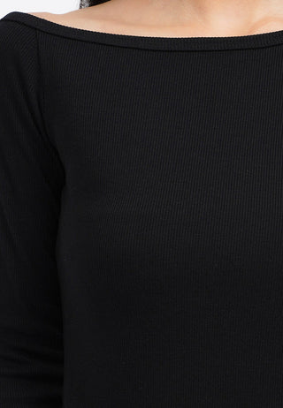 Áo Thun Dài Tay Lệch Vai