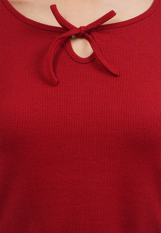 Áo Thun Dài Tay Có Chi Tiết Ruy Băng