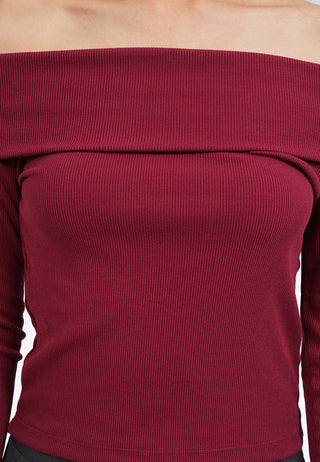 Áo Thun Dài Tay Trễ Vai