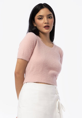 Áo Crop Top Lông Thỏ