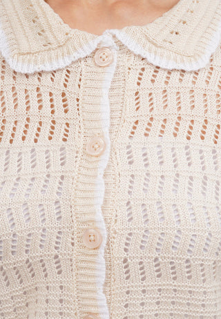 Áo Dệt Kim Tay Ngắn