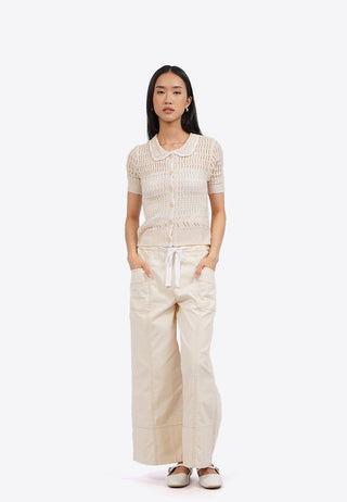 Áo Dệt Kim Tay Ngắn