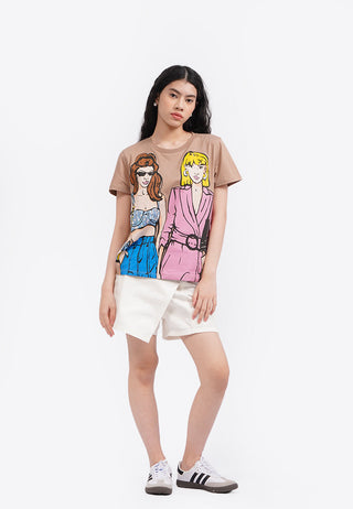 Áo Thun Phom Rộng In Họa Tiết