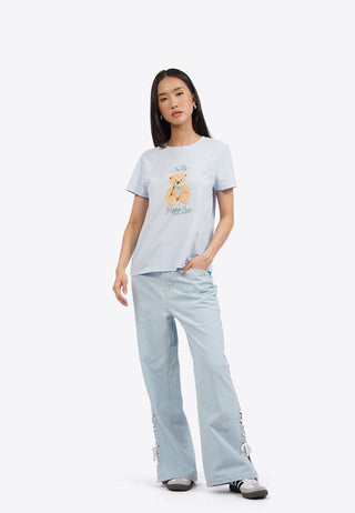 Áo Thun Nữ tay Ngắn In Họa Tiết