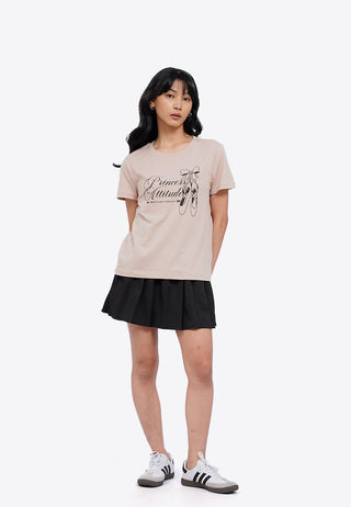 Áo Thun Nữ tay Ngắn In Họa Tiết