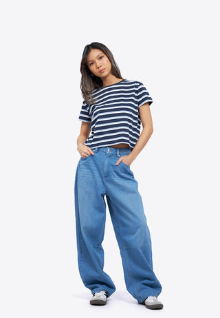 Áo Thun Ngắn Tay Kẻ Ngang