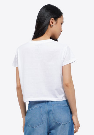 Áo Thun Nữ tay Ngắn In Họa Tiết